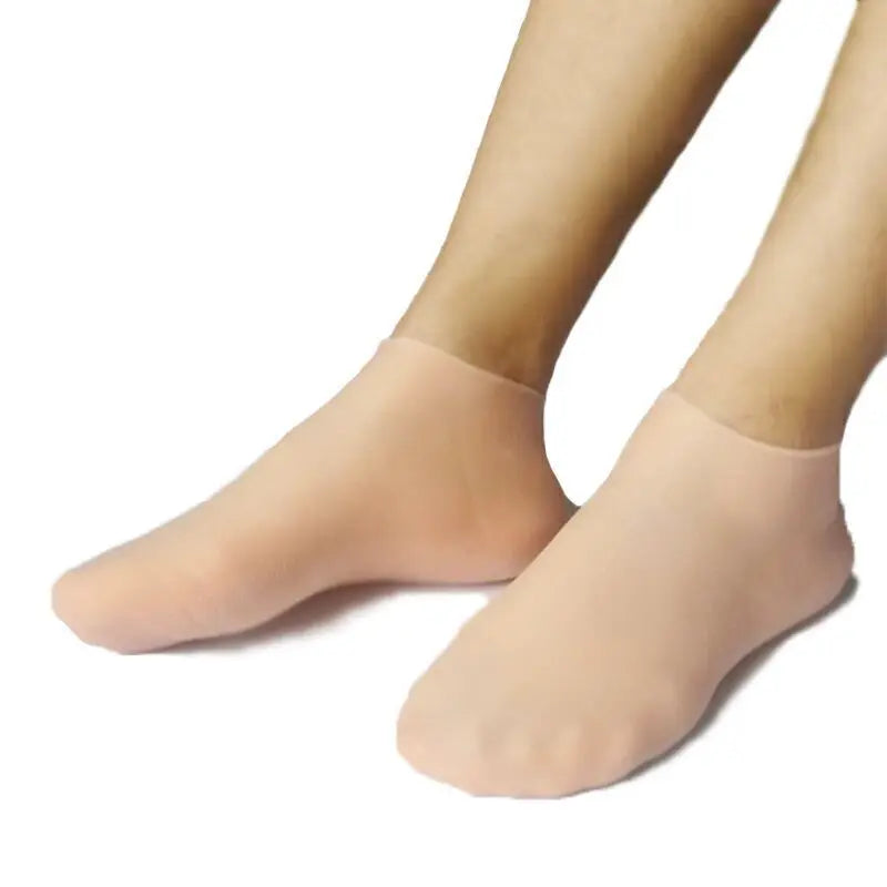 CALCETINES DE SILICONA HIDRATANTES PARA LOS PIES (2 piezas, protector para eliminar la piel muerta)