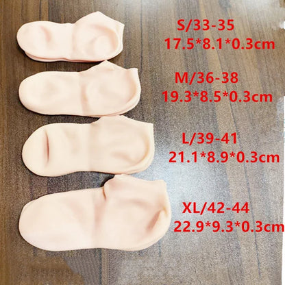 CALCETINES DE SILICONA HIDRATANTES PARA LOS PIES (2 piezas, protector para eliminar la piel muerta)