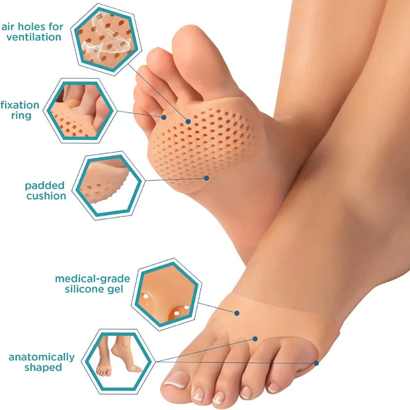 SILICONE TOE SEPARATOR FOR METATARSAL (Toe Separator, Pain Relief, Orthotics Foot Pads)